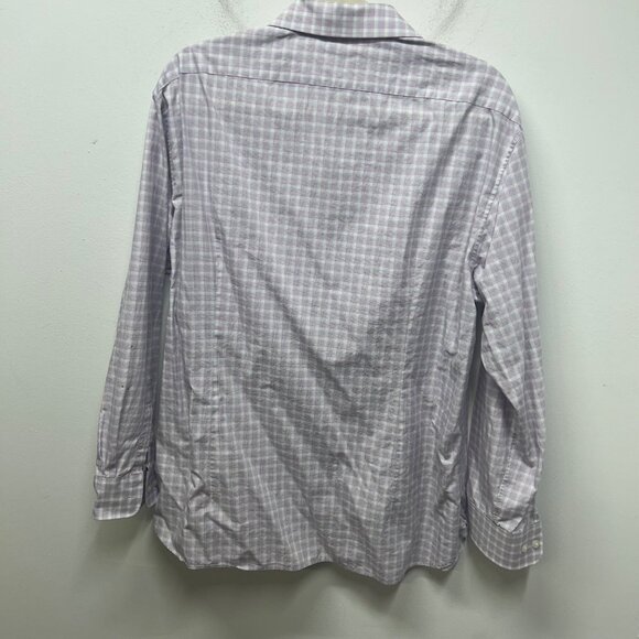 John Varvatos Slim Fit Plaid Button-Down Shirt 17 32/33 Cotton Long Sleeve large - Picture 7 of 9
